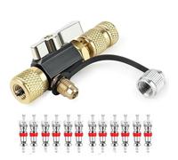 Buhdjfnke Valve Core Removal Tool 12pcs Valve Core Wrench Color 1/4+, Vacuum-Rated Design