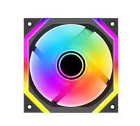 Buhdjfnke Ventilador ARGB Shenguang 120 mm, Enfriador Síncrono para Caja PC, Enfriador Aire, Ventilador Caja PC 12 cm, Ventilador Refrigeración Líquida Silencioso Inverso.