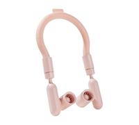 Buhdjfnke Ventilador de Cuello Portátil, Giratorio de 360 Grados, Multiusos, para Ciclismo, Actividades Al Aire Libre, Color Rosa.