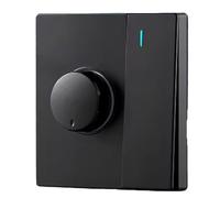 Buhdjfnke Ventilador Eléctrico Tipo 86 con Regulación de Velocidad Continua y Panel de Interruptores. Regulador de Velocidad para Ventilador de Techo de 1 Unidad con Interruptor de 300 W, B