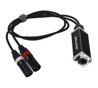 Buhdjfnke XLR - Alargador de cable de red (2 canales, 3 pines, XLR macho y hembra a RJ45, alargador de señal Ethernet macho)