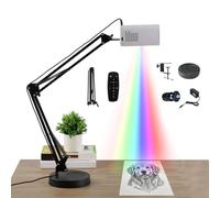 Buhelyc Lámpara de Proyector de Arte Portátil Dibujar y Pintar Herramienta de Proyección de Escritorio Proyector de Bocetos para Papel, Tela(Color:Blanco)