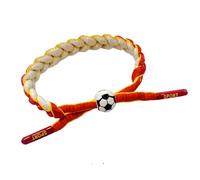 BUHJDGNRT Pulsera deportiva de cuerda trenzada de fútbol