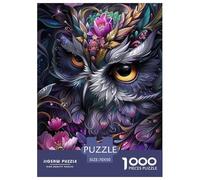 búho 1000 Piezas Rompecabezas Juego De Familia Clásico Maravilloso Puzzle Juego De Desafío Único para Regalos De Viaje, Presente 70x50cm/1000pcs