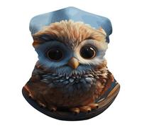 Búho Adorable Cuello Bufanda Respirable Bandana Protección UV Pasamontañas para Correr Senderismo Ciclismo 25X50Cm