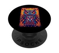 Búho Alas espirituales Sabiduría Bosque PopSockets PopGrip Adhesivo