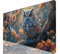 Búho Alfombrilla Escritorio XXL 700x400 mm Animal Mouse Pad Grande, Protector de Mesa Impermeable, Alfombrilla Ratón XL con Base Antideslizante, Accesorios Oficina Modernos, Regalo para Familia H0-938