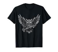 Búho Animal Love Art Hombres Mujeres Vida Silvestre Pájaro Gráfi Camiseta