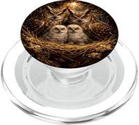 Búho Asio otus Silvestre observador de Aves Rapaces PopSockets PopGrip para MagSafe
