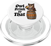 Búho Bebida A Ese Búho Bebiendo Una Cerveza PopSockets PopGrip para MagSafe