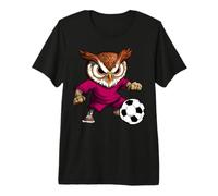 Búho - Búho de fútbol Camiseta Premium
