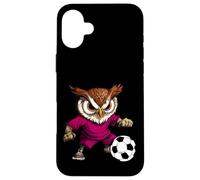 Búho - Búho de fútbol Carcasa para iPhone 16 Plus