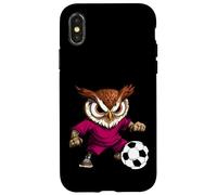 Búho - Búho de fútbol Carcasa para iPhone X/XS