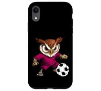 Búho - Búho de fútbol Carcasa para iPhone XR