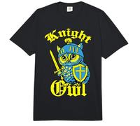 Búho Caballero Divertido Justa de Caballeros Medievales REN Faire Comfort Colors Adult Heavyweight T-Shirt