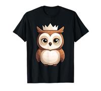 Búho con Corona ilustración Animal Camiseta