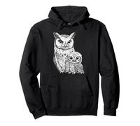 Búho Cría de Búho Niña Animal Búho Hombres Mujeres Búho Sudadera con Capucha