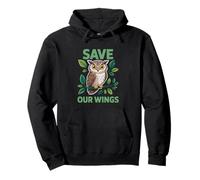Búho de conservación de vida silvestre para ambientalistas amantes de la naturaleza Sudadera con Capucha