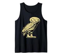 Búho de Minerva Athene Noctua, mitología Griega, símbolo de sabiduría Camiseta sin Mangas