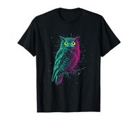 Búho Emplumado Bosque Sabio Misterio Luz De Luna Camiseta