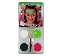 Búho Espejo Diseño Set Marfil compuesto de 4 colores y un pincel, 6 unidades)