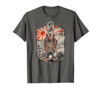 Búho Guerrero Ukiyo-e Arte Samurái Japonés Camiseta
