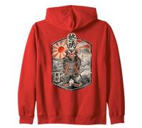 Búho Guerrero Ukiyo-e Arte Samurái Japonés Sudadera con Capucha