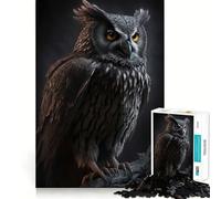 Búho I Rompecabezas 1000 Piezas Juguete para desarrollar la Mente Juego Relajante Pieza de colección de Arte de Corte de precisión (38x26cm)