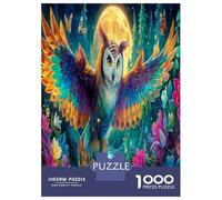 búho In Cosmos Puzzle Actividades Familiares 1000 Piezas Night Pájaro Rompecabezas Pasatiempo Creativo para Adultos Y Niños A Partir De 12 Años 52x38cm/1000pcs