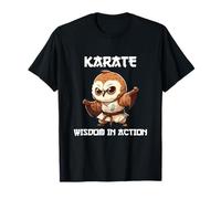 Búho Karate Sabiduría en Acción Artes Marciales Camiseta
