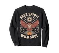 Búho Luna Estrella Sol Místico Bosque Mágico Diseño Esp Sudadera
