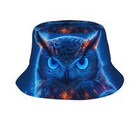 Búho Místico Brillante Mujer Hombre Bucket Hat Transpirable Sombrero De Pescador Ligero Sombreros De Cubo para Senderismo Aire Libre Excursionismo Playa