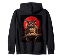 Búho Osito de Peluche Anime Gótico Osito de Peluche Búho Sudadera con Capucha