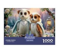 búho Puzzle 1000 Piezas, Rompecabezas para Adultos, Cuento de Hadas de Invierno Rompecabezas Juego De Habilidad para Toda La Familia, Rompecabezas para Adultos 70x50cm/1000pcs