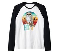Búho Retro Pun Im a Hoot Bird Lover Sarcastic Saying Funny Camiseta Manga Raglan