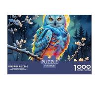 búho, Rompecabezas De 1000 Piezas, Juego Estimulante con Competencia Amistosa, Desafío Mental Y Diversión, Pasatiempo Grupos, Reuniones Y Momentos De Convivencia, Apto para Mayores De 12