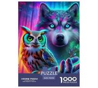 búho, Rompecabezas De 1000 Piezas, Juego Estimulante con Competencia Amistosa, Desafío Mental Y Diversión, Pasatiempo Grupos, Reuniones Y Momentos De Convivencia, Apto para Mayores De 12