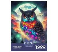 búho Rompecabezas De Papel 1000 Piezas Animales Salvajes Desafío Duro Idea De Regalo para Ella O Él para Adultos Y Niños Desde Los 12 Años 70x50cm/1000pcs