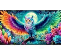 búho Rompecabezas Imposible,desafío for Adults Entretenimiento Creativo 1000 Piezas Obra de Arte de Juego de para Adultos y Niños Mayores de 12 años 38x52cm/1000pcs