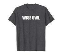 Búho Sabio Camiseta, Hombre, Jaspeado Oscuro, 5XL