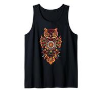 Búho Sabio Mandala atrapasueños símbolo Espiritual Bosque Camiseta sin Mangas