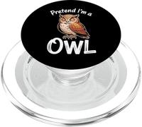 Búho simulado durmiendo búho PopSockets PopGrip para MagSafe