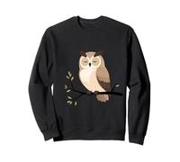 Búho sobre Rama - Ilustración Animal Sencilla Sudadera