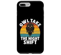 Búho: Take The Night Shift Owl Carcasa para iPhone 7 Plus/8 Plus