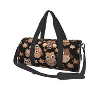 Búhos, Bolsa de Viaje de Gran Capacidad, Bolso Redondo, Bolsa de Viaje Deportiva, Bolsa de Mano, Bolsa de Fitness