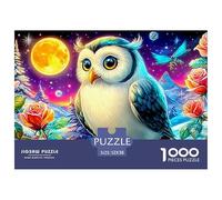 Búhos en la Nieve Rompecabezas para Adultos Desafío Imposible con Alma De Obra De Arte - El Regalo Navideño por Excelencia para Adultos Y Niños Desde 14 Años 52x38cm/1000pcs