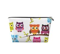 Búhos en Las Ramas de los árboles, Bolsa de artículos de tocador Bolsa de Maquillaje Bolsa de cosméticos Bolsa de artículos de tocador de Viaje portátil