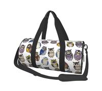 Búhos Lindos Acuarela, Bolsa de Viaje de Gran Capacidad, Bolso Redondo, Bolsa de Viaje Deportiva, Bolsa de Mano, Bolsa de Fitness