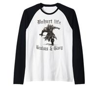 Buhurt T Motivo Hema Turnei justas Caballero Bouhourt Camiseta Manga Raglan