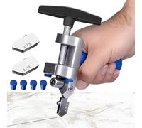 Buhygn Cortador de Azulejos Manual,Herramienta Manual 2 En 1 Con Amoladora,Cortador De Azulejos De Vidrio | para Renovación de Cuarto de Baño Suelo Pared Ducha Proyectos Reforma del Hogar Sitio de